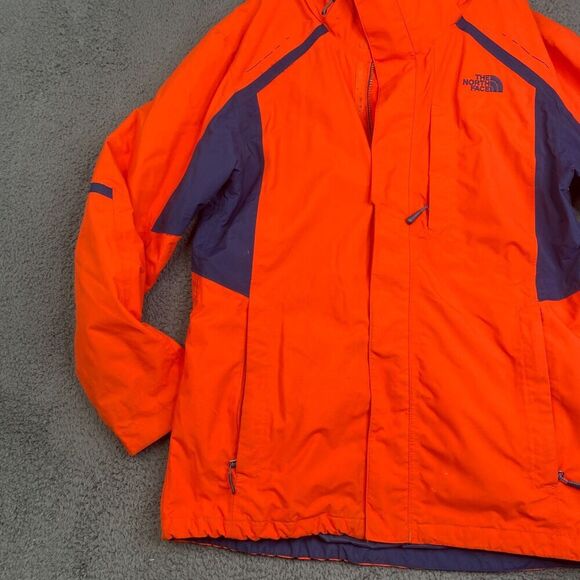 North Face Hyvent 3 in 1 Jacket Mens Medium Orange Shell Only - Picture 2 of 16